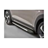 Praguri laterale auto negre aluminiu Renault Trafic II Scurt 2001-2023  Cod: V1-223cm+UR12+PRG1129 BRK01