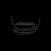 Prelungire bara fata universala spoiler auto negru mat 163 cm din ABS flexibil 3 piese Cod: SP1002