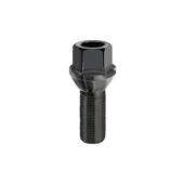 Prezon janta auto M14x1.25 27mm con drept negru cheie HEX17 Cod: B185