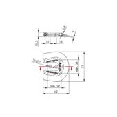 Prindere podea colt pentru marfa 250 kg autocamioane si remorci Cod: UP-03B