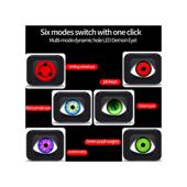 Proiectoare LED Devil Eyes cu telecomanda 6 modele selectabile  2 inch Cod: HH-DVL2