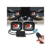 Proiectoare LED Devil Eyes cu telecomanda 6 modele selectabile  2 inch Cod: HH-DVL2