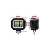 Proiector LED cu angel eyes DRL alb 1500lm 30W 12V-24V  Cod: ZC-4SQ