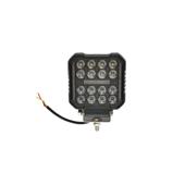Proiector LED patrat 4 inch 48 W 9-80 V cu lumina alba si DRL galben IP67 Cod: DISPV94