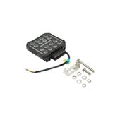 Proiector LED patrat 4 inch 48 W 9-80 V cu lumina alba si DRL galben IP67 Cod: DISPV94