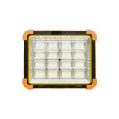 Proiector LED portabil 500W solar 3W baterie 12000mAh 6 moduri USB Power Bank IP66 Cod: BK00158