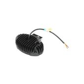 Proiector oval LED cu DRL 9-80V, 24W, alb-galben, carcasa aluminiu IP67 Breckner Germany Cod: DISPV95