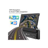 Radio 1DIN Android cu ecran retractabil 7 inch, 2+64G, Wireless Carplay Android Auto BT WiFi GPS  Cod: A3039