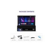 Radio auto 1DIN Android 7 inch retractabil 4GB+64GB Wireless CarPlay Android Auto Cod: A4186