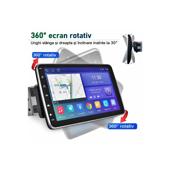 Radio auto 1DIN MP3 MP5 player Android ecran reglabil 360 grade 10 inch IPS 4GB RAM 64GB CarPlay Android Auto Cod: JM3004