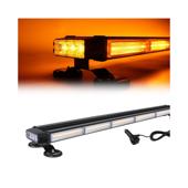 Rampa girofar proiector LED COB stroboscopic lumina portocalie 12 24V baza magnetica Cod: AS-COB-7-4S