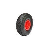 Roata pneumatica 260x85mm cu janta PVC pentru roata de sprijin remorca prindere pe ax fi20mm anvelopa 4.10/3.50-4 Cod: BK90286