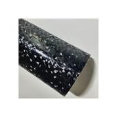 Rola folie auto autocolant PVC negru cu model 3D 1.52m x 30m cu tehnologie eliminare bule Cod: KM1009