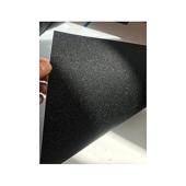 Rola folie auto autocolant PVC negru sclipici / glitter mat 1.52m x 30m cu tehnologie eliminare bule Cod: KM9034