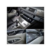 Rola folie auto autocolant Pet Premium carbon negru 1.52m x 18m cu tehnologie eliminare bule Cod: PET10085
