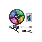 Rola leduri multicolora 5m 12V alimentare si telecomanda Cod: LED10110