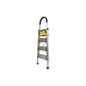 Scara aluminiu pliabila, 4 trepte antiderapante, inaltime 143cm, sarcina maxima 150Kg Crownman Cod: DISPN84
