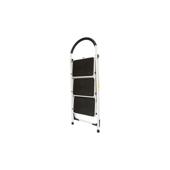 Scara metalica pliabila, 3 trepte cauciuc antiderapant, inaltime 127cm, sarcina maxima 150Kg Crownman Cod: DISPN85