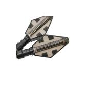 Semnalizare moto 12V cu funtie de lumina de zi alba si semnalizare  galbena  Cod: FS-1213