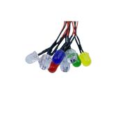 Set 10 Becuri Led T5 cu fir ,12V diverse culori Cod: TL-C124