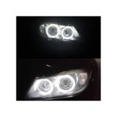 Set 2 becuri LED Marker Angel Eyes auto compatibil BMW Seria 3 E90 E91 fara facelift 6W alb xenon 6000K canbus Cod: A.E.3003