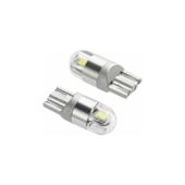 Set 2 becuri LED T10 2 SMD 3030 Canbus Alb 24V Cod: HL