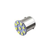 Set 2 becuri o faza BA15S T.V. 9SMD 1210 24V lumina alba 180 lumen Cod: JSUN55