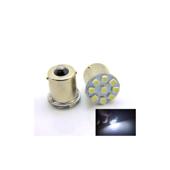 Set 2 becuri o faza BA15S T.V. 9SMD 1210 24V lumina alba 180 lumen Cod: JSUN55