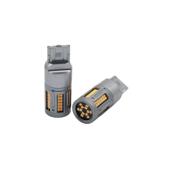 Set 2 becuri o faza T20 7440  84SMD  Canbus  12V-24V nonpolar lumina  galbena  1000 lumen  25w  Cod: HH010