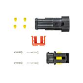 Set 2 mufe conector 2 pini mama-tata 12V 24V IP67 Cod: 03518