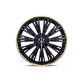 Set 4 capace roti Evo culoare negru auriu 16 inch Cod: WM4-1GL-16