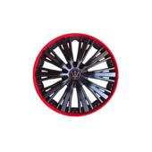 Set 4 capace roti Evo culoare negru rosu 16 inch Cod: WM4-1RD-16