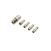 Set 5 cuple rapide 1/4 BSPT pentru furtunuri aer comprimat si scule pneumatice Crownman Cod: DISPN97