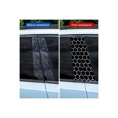 Set abtibild stalpi auto si geam auto design honey comb 50x25cm Cod: GZ-01