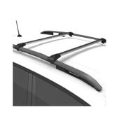 Set bare portbagaj aluminiu auto compatibile Dacia Duster I 2014-2018 pentru bara longitudinala groasa Cod: DST-14-1