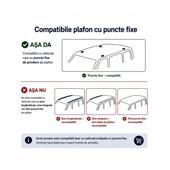 Set bare transversale aluminiu cu prindere in puncte fixe compatibile BMW Seria 3 E92 Coupe 2005-2013 negre sau argintii Cod: 120101 Kit 201