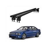 Set bare transversale aluminiu cu prindere in puncte fixe compatibile BMW Seria 5 E39 1995-2003 negre sau argintii Cod: 120101 Kit 201