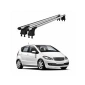 Set bare transversale aluminiu cu prindere in puncte fixe compatibile Mercedes Clasa A W169 2004-2012 negre sau argintii Cod: 120101 Kit 201