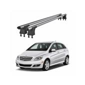 Set bare transversale aluminiu cu prindere in puncte fixe compatibile Mercedes Clasa B W245 2005-2011 negre sau argintii Cod: 120101 Kit 202