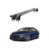 Set bare transversale aluminiu cu prindere in puncte fixe compatibile Mercedes EQS V297 2021-> negre sau argintii Cod: 120101 Kit 202