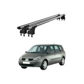 Set bare transversale aluminiu cu prindere in puncte fixe compatibile Renault Grand Scenic II 2003-2008 negre sau argintii Cod: 120101 Kit 201