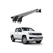 Set bare transversale aluminiu cu prindere in puncte fixe compatibile Volkswagen Amarok 2010-> negre sau argintii Cod: 120101 Kit 202