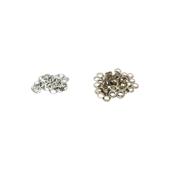 Set cleste montat ocheti metalici 10 mm cu 500 capse aurii si argintii Cod: AAA602