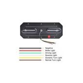 Set lampa LED  Stanga si Dreapta cu efect de neon și semnalizare intermitentă dinamică, cu 5 funcții, 12-24V, 345mm X 130mm Cod:  ST0223