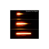 Set lampa LED  Stanga si Dreapta cu efect de neon și semnalizare intermitentă dinamică, cu 5 funcții, 12-24V, 345mm X 130mm Cod:  ST0223