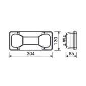 Set lampi stop spate auto compatibile Iveco Daily cu cablu Cod: 30019A