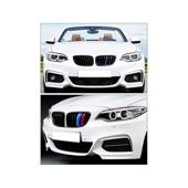 Set ornamente dungi grila fata BMW Seria 2 F22 F23 2014-2021 varianta grila 8 lamele  Cod: CT-GS-072 TIP B