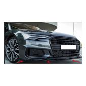 Spoiler prelungire bara fata Audi A6 S-Line S6 C8 2019->  ABS negru Piano Cod: LSP3005