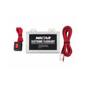 Stroboscoape auto 12V rosu-albastru set 2 bucati cu modul de comanda Cod: WF01B