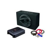 Subwoofer auto Hertz DBX 30.3 300 mm 250W RMS cu amplificator Hertz Dieci Power 2.200 si kit cabluri complet